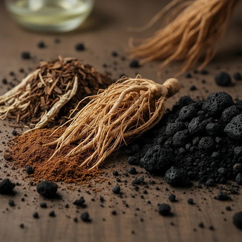 Ground root extracts